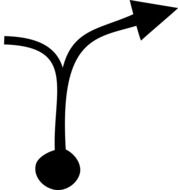 map arrow symbol drawing