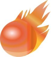 fireball as a drawing