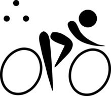 black logo for triathlon