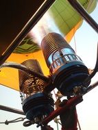 flame of fire in the middle of a balloon