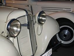 White retro auto