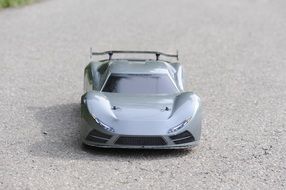 Model of the grey sports car