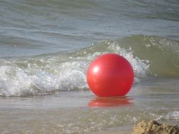 ball in salt water