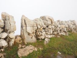 dry stone wall in Switzerland