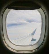 a window seat on the plane