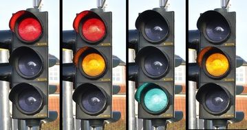 Four traffic light