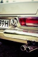 bumper of an old classic car