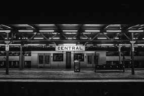 platform near the railroad tracks