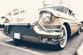 retro car cadillac