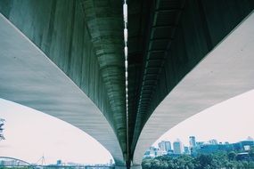 bridge made of solid concrete