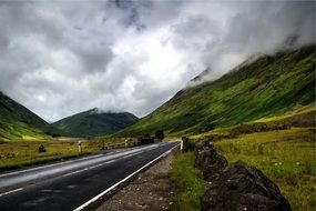 road freeway landscape