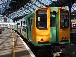 Train on Brighton station