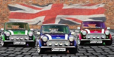 Picture of English mini cars