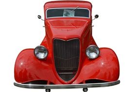 red retro car 1934