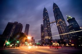 Kuala Lumpur famous Petronas twin towers