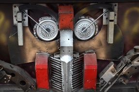 frontal view of the transformer