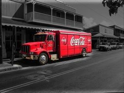 Coca-Cola truck in America