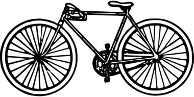 drawing of a bicycle