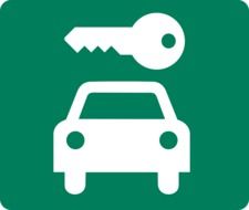 car rental icon drawing