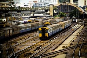 railway in Bangkok Thailand