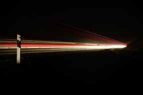 highway night dark traffic