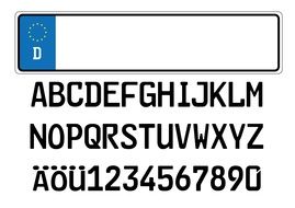 clipart of the license plate number