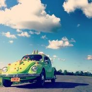 Colorful Volkswagen car