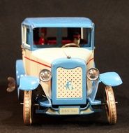 Tin car toy in retro style