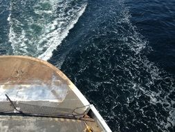boat sailing on the ocean