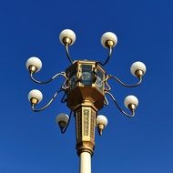 street lamp on Chang'an Avenue in Beijing