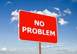 no problem as a street sign