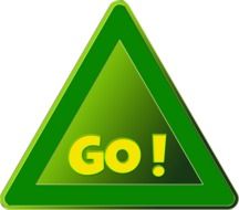 road sign go drawing