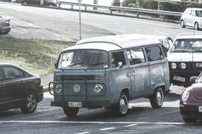 old car on the road