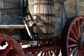 old wooden wagon