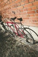 parked road bike