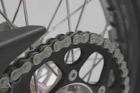 Chain of the motorbike
