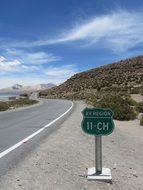 landscape of chile road