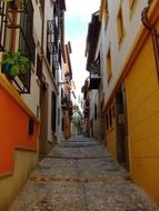 small lane in spain