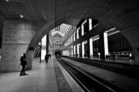 Railway in the metro