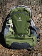 green backpack as comfortable luggage