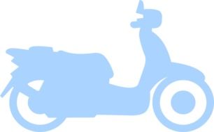 blue scooter figure