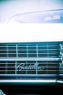 shiny chrome cadillac closeup