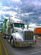 Two big trucks