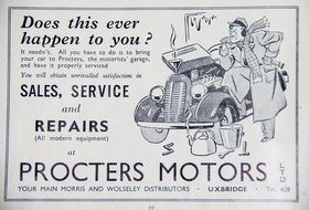 advertising of car repair, retro poster