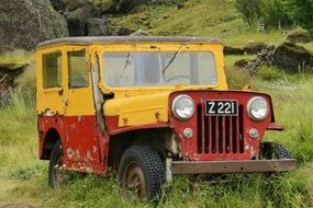 old car in iceland
