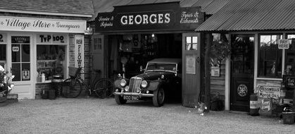 garage for vintage car