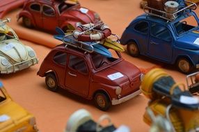 set of model cars