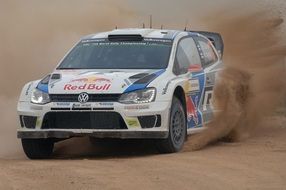 car at a rally in sardinia