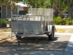 parked trailer