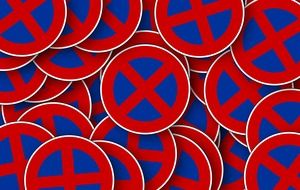 many road signs as an illustration